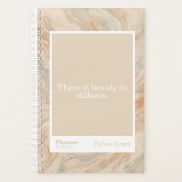 Earth Tone Marble Block Quote | Fully Customizable Planner