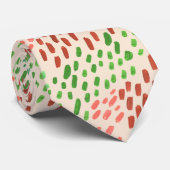 Earth Tone Painted Dots Stropdas (Opgerold)