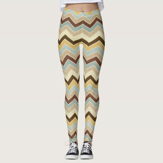 Earth Tone Pattern Leggings (Voorkant)
