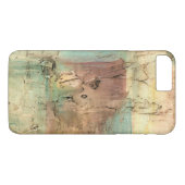 Earth Tone-schildering met gekraakt oppervlak Case-Mate iPhone Case (Achterkant (Horizontaal))