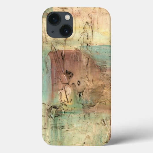 Earth Tone-schildering met gekraakt oppervlak Case-Mate iPhone Case (Achterkant)