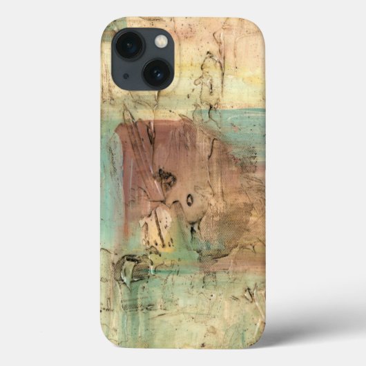 Earth Tone-schildering met gekraakt oppervlak Case-Mate iPhone Case (Achterkant)