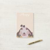 Earth Tone Spring Bunny Easter Egg Post-it® Notes (Op bureau)