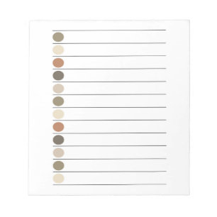 Earth Tone Stippen Elegant & Stijlvol Stationery Notitieblok