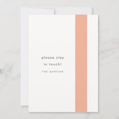 Earth Tone Stripes Change of Address Moving (Achterkant)