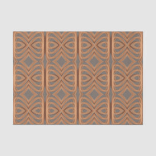 Earth Tone Tribal Ribbon Abstract Pattern Art Tissuepapier