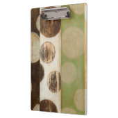 Earth Tone Wood Panel Painting with Circles Klembord (Links)