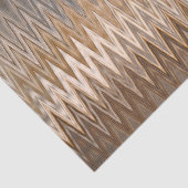 Earth Tone Zigzag Wavy Pattern Tissuepapier (Detail)
