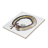 Earth toned Enso - Harmonie Tegeltje (Zijkant)