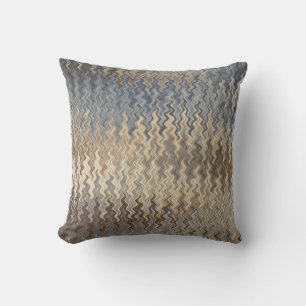 Earth Toned Wavy Pattern Kussen