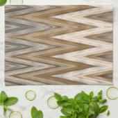 Earth Toned Wavy Pattern Theedoek (Gevouwen)