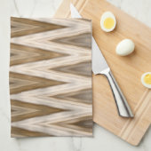 Earth Toned Wavy Pattern Theedoek (Quarter Fold)