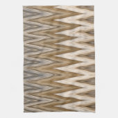 Earth Toned Wavy Pattern Theedoek (Verticaal)