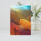 Earth Tones Abstract aan Sky Kaart (Staand voorkant)