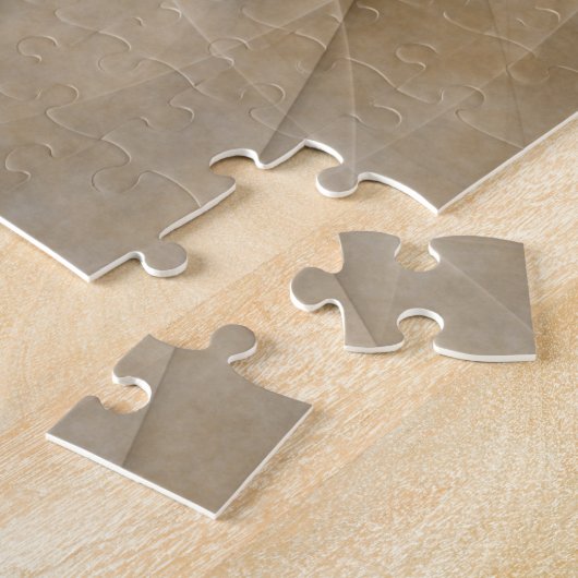 Earth Tones Abstract Modern Fractal Art Name Legpuzzel (Zijkant)