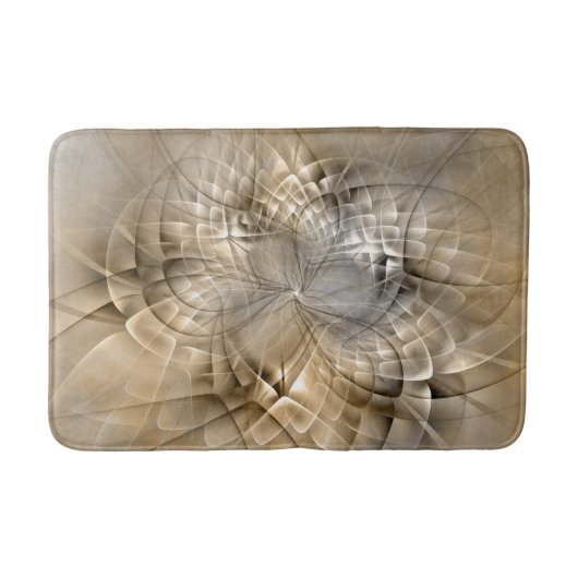 Earth Tones Abstract Modern Fractal Art Texture Badmat (Voorkant)