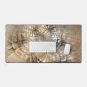 Earth Tones Abstract Modern Fractal Art Texture Bureaumat (Keyboard & Muis)
