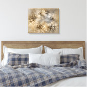 Earth Tones Abstract Modern Fractal Art Texture Canvas Afdruk (Insitu (Slaapkamer))