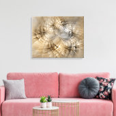 Earth Tones Abstract Modern Fractal Art Texture Canvas Afdruk (Insitu (Woonkamer))