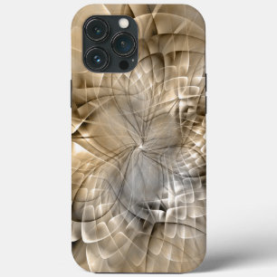 Earth Tones Abstract Modern Fractal Art Texture iPhone 13 Pro Max Hoesje