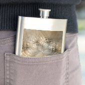 Earth Tones Abstract Modern Fractal Art Texture Flacon (Voorbeeld)