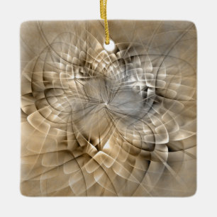 Earth Tones Abstract Modern Fractal Art Texture Keramisch Ornament