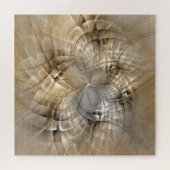Earth Tones Abstract Modern Fractal Art Texture Legpuzzel (Horizontaal)