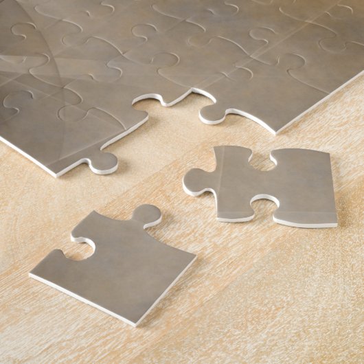 Earth Tones Abstract Modern Fractal Art Texture Legpuzzel (Zijkant)