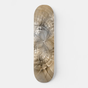 Earth Tones Abstract Modern Fractal Art Texture Skateboard