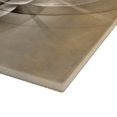 Earth Tones Abstract Modern Fractal Art Texture Snijplank (Hoek)