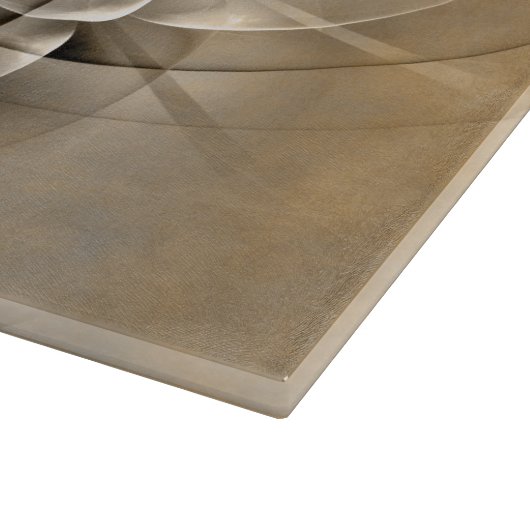 Earth Tones Abstract Modern Fractal Art Texture Snijplank (Hoek)