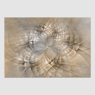 Earth Tones Abstract Modern Fractal Art Texture Tissuepapier