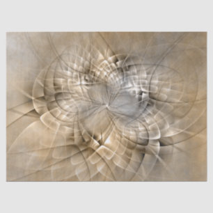 Earth Tones Abstract Modern Fractal Art Texture Tissuepapier