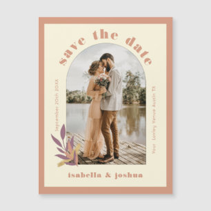Earth Tones Arch Modern Photo Save the Date