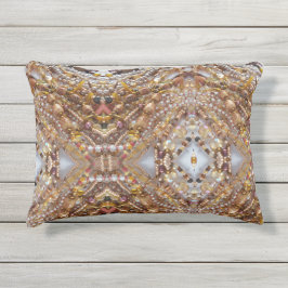Earth Tones Bead Print Buitenkussen