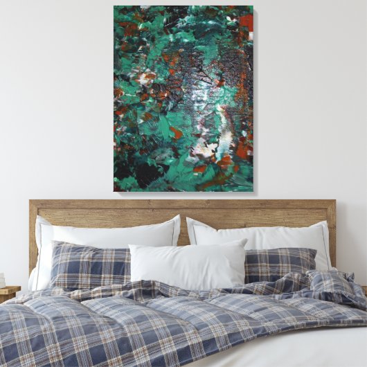 Earth Tones Canvas Print (Insitu (Slaapkamer))
