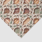 Earth Tones Christmas Pattern#12 ID1009 Tissuepapier (Detail)