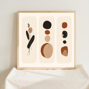 Earth Tones Collectie Poster