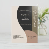 Earth Tones Eenvoudige Boho Chique bruiloft (Staand voorkant)