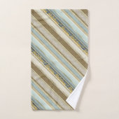 Earth Tones Gold Christmas Motif#28 ID1009 (Serviette à main)