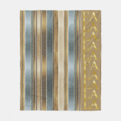 Earth Tones Kerstmis Fa La Patroon#27 ID1009 Fleece Deken (Voorkant)