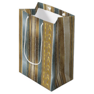 Earth Tones Kerstmis Fa La Patroon#27 ID1009 Medium Cadeauzakje