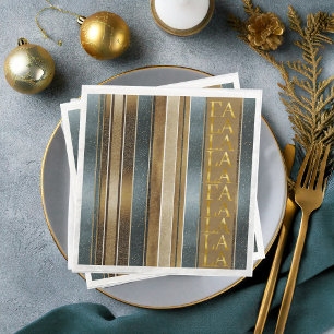 Earth Tones Kerstmis Fa La Patroon#27 ID1009 Servet