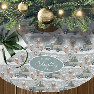 Earth Tones Kerstpatroon # 2 ID1009 Kerstboom Rok