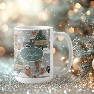 Earth Tones Kerstpatroon # 2 ID1009 Koffiemok
