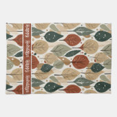 Earth Tones Kerstpatroon # 5 ID1009 Theedoek (Horizontaal)