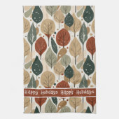 Earth Tones Kerstpatroon # 5 ID1009 Theedoek (Verticaal)