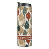 Earth Tones Kerstpatroon # 5 ID1009 Thermosbeker (Geroteerd rechts)