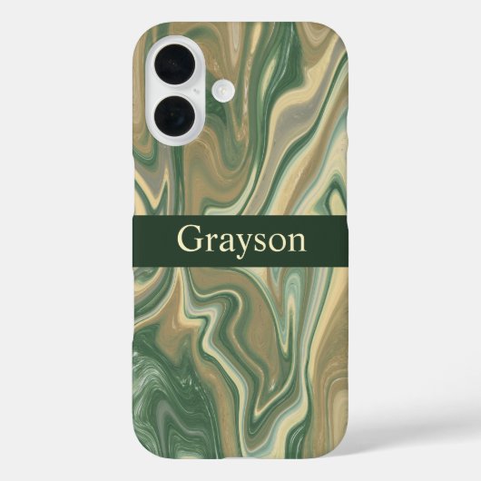 Earth Tones Marble Abstract Case-Mate iPhone Case (Achterkant)