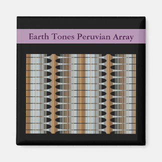 Earth Tones Peruvian Array Magnet 2x2 Square Magneet